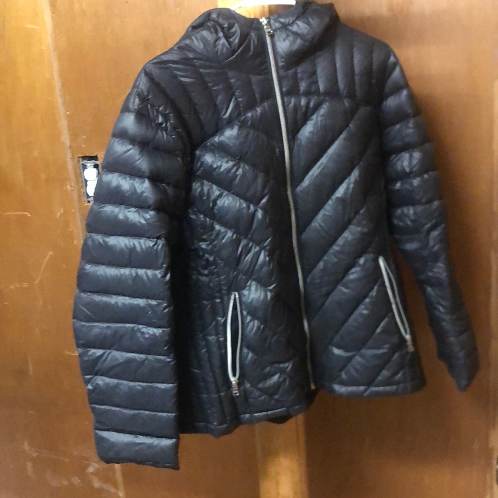 Jessica Simpson 1x Black Puffy Hooded Coat